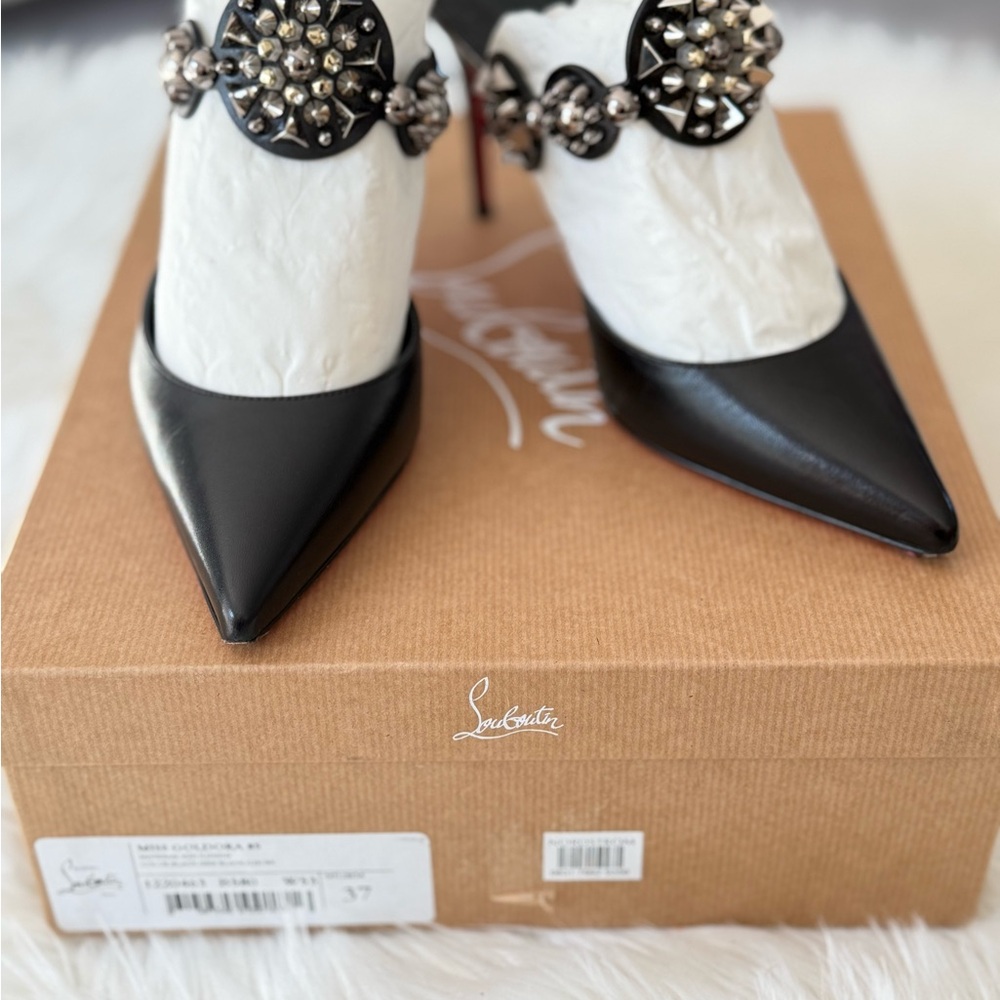 Christian Louboutin Black Heels with Embellishments